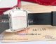 Perfect Replica Cartier Santos 100th Quartz Watch SS Black Rubber Strap (4)_th.jpg